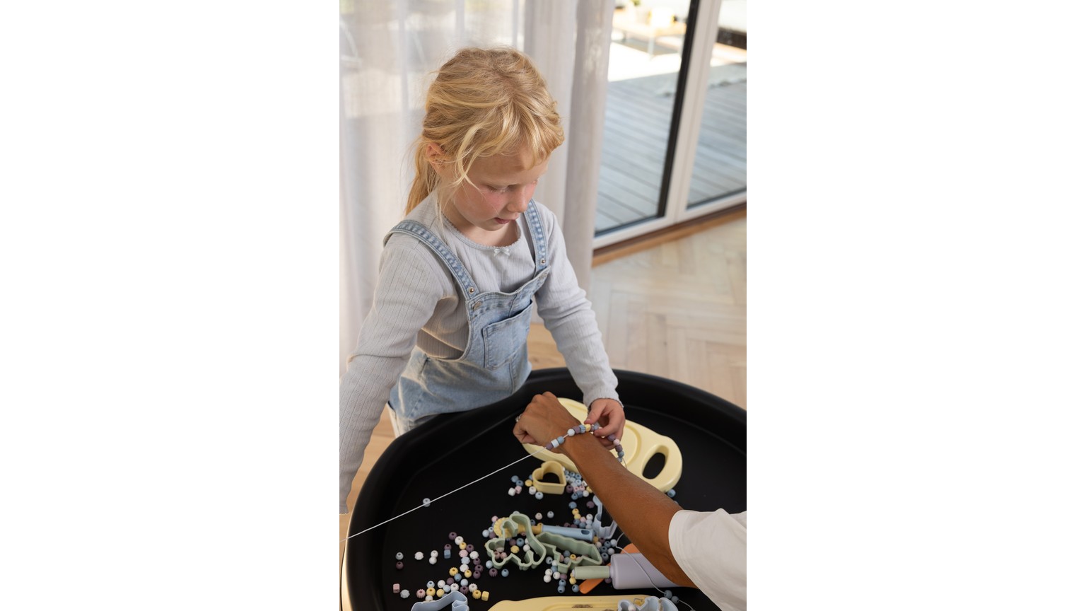 Recycled pastels perler 125 stk - 3 farvekombinationer